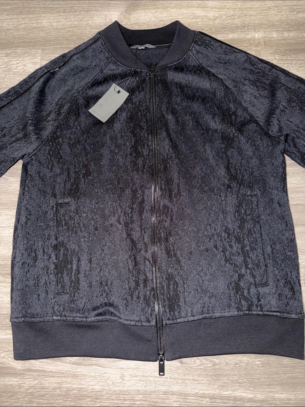 JOHN VARVATOS Riggins Python Jacquard Bomber Jacket - Picture 9 of 13